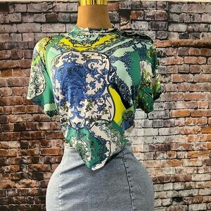 Multicolor Printed Women's Top